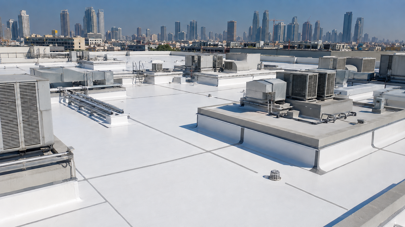 Combo roof surface preparation by Thermal Guard Insulation