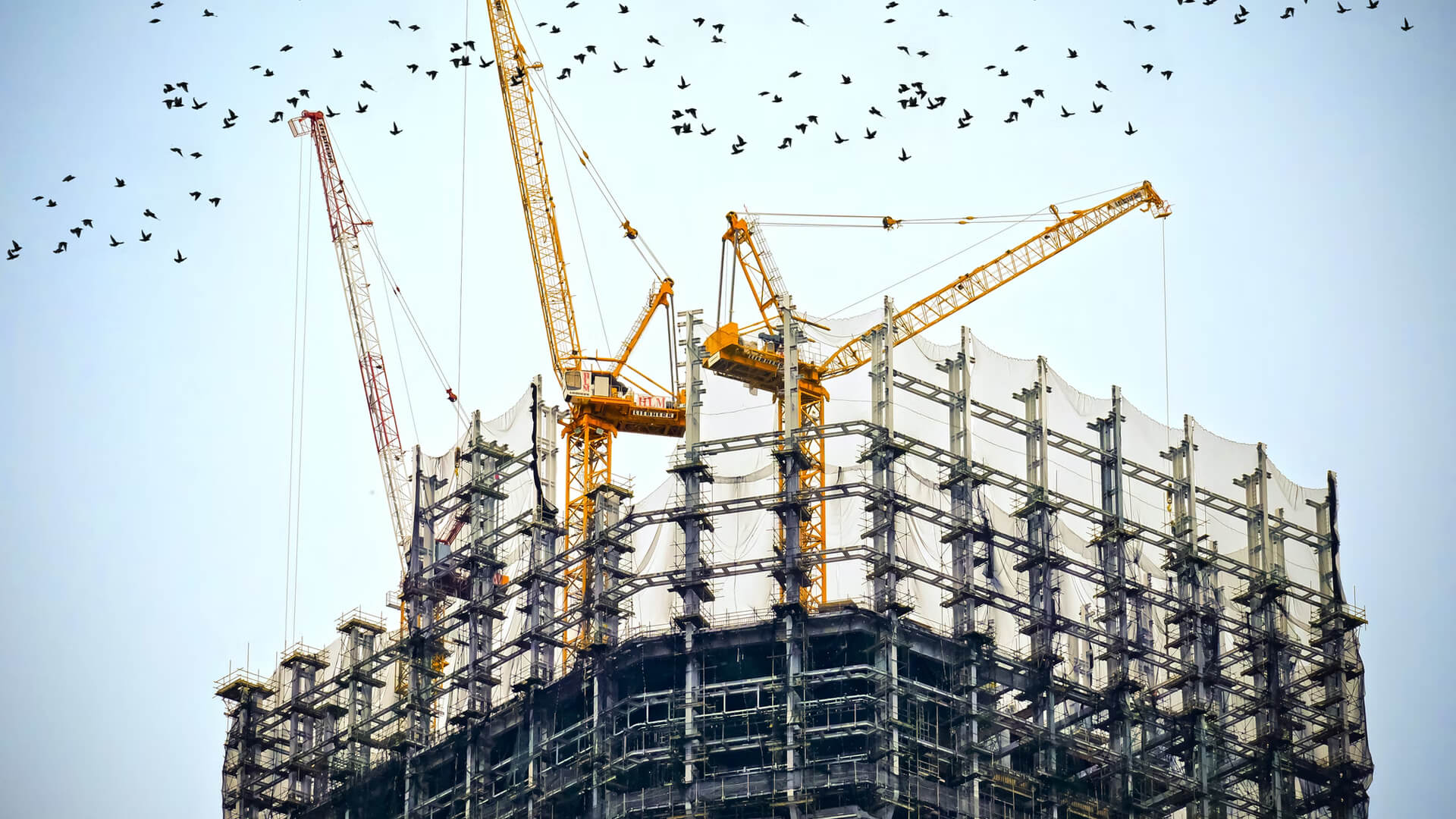 Waterproofing works on a building project in Dubai